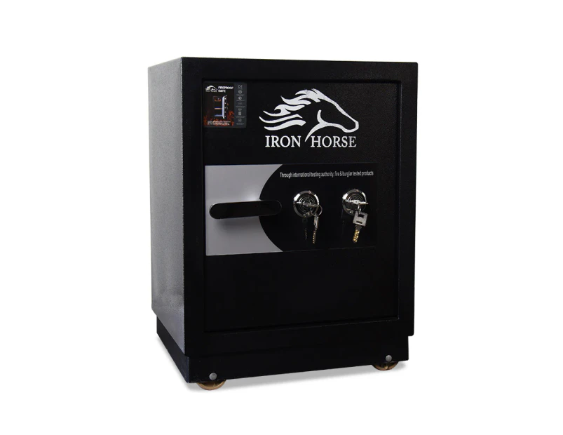 IRON HORSE Fireproof Safe 560x410x355mm 40ltr 60kg Dual Key Fire Proof