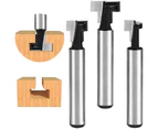 8mm T-Slot Router Bit, T-Slot Router Shape Router Bits, 3Pcs (7.93/9.52/12.7mm) Cutter Shank with Blade Woodworking Cutters