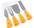 Cheese Knife Four-piece Set,Complete Series of Stainless Steel Small Cheese Knives and Forks(Gift-Ready)