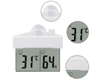 Detachable Bracket & Records MIN/MAX Temp & Auto Reset Digital Window Thermometer