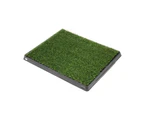 Pet Dog Toilet Training Grass Potty Pad Portable Loo Tray 63X51Cm With 2 Mats