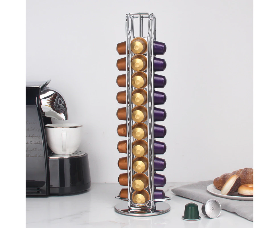 40 Original Pod Holder Campatible with Nespresso Coffee Capsules Stand Dispenser Rack Storage