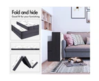 Starry Eucalypt Folding Mattress Foldable Sofa Lounge Foam Chair Portable [Colour: 2B2S - Grey & Bamboo White]
