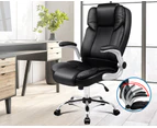 Alfordson Office Chair Gaming Executive Fabric Seat Racing Footrest Recline