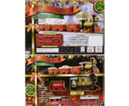 Santa Express Christmas Train Set With Three carriages - 29 Piece Set - Red Green Black & Gold