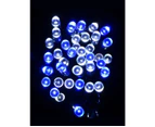 300 Blue & Cool White LED Concave Bulb Christmas Fairy String Lights - 15m