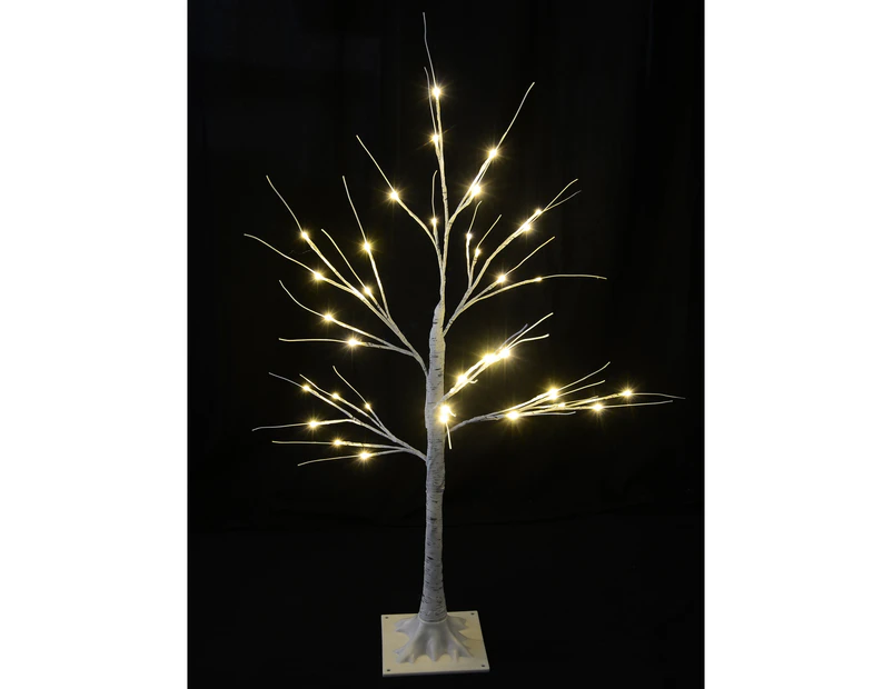 Neutral White LED Twig Branch 3D Outdoor Christmas Birch Tree - 90cm