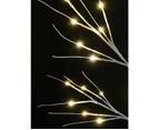 Neutral White LED Twig Branch 3D Outdoor Christmas Birch Tree - 90cm