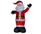 Gigantic Standing & Waving Santa Illuminated Christmas Inflatable Display - 4m - Red White & Black