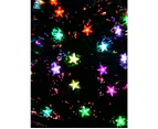 Multi Colour Fibre Optic Christmas Tree With 85 Tips & LED Stars - 90cm - Green with Multi Colour