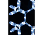 Cool White LED Branched Star Snowflake Rope Light Silhouette - 40cm - Cool White