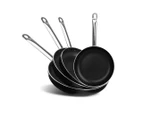 Solaris 4pc Fry Pan Non Stick Frying Frypan Aluminium Induction Stainless Steel Handle