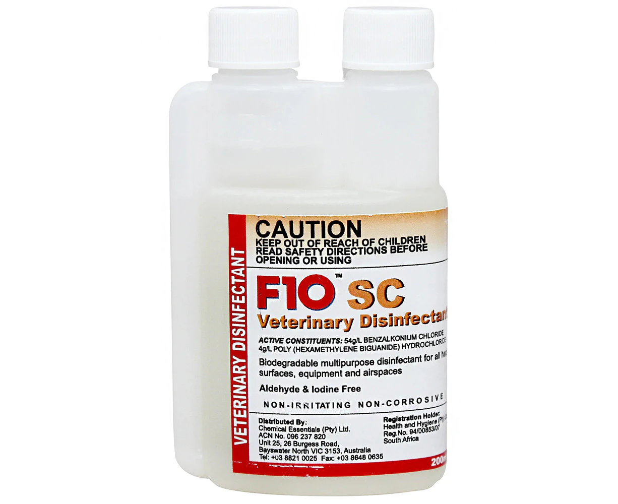 F10 SC Veterinary Disinfectant Cleaner 200ml for Animal & Pet Areas