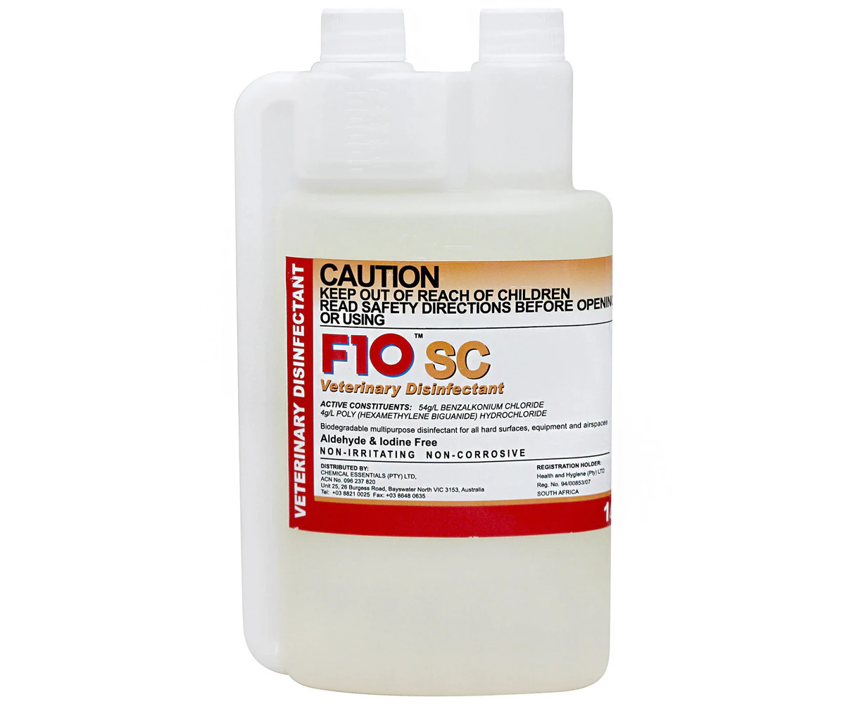 F10 SC Veterinary Disinfectant Cleaner 1 Litre for Animal & Pet Areas