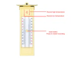 Durable-Digital Max Min Greenhouse Thermometer - Max Min Thermometer to Measure Maximum and Minimum Temperatures in a Greenhouse