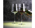 Premium Crystal Wine Glasses(Set of 2)-Hand-Blown-Clear,Valentines Day,Anniversary or Any Occasion