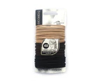 Basicare Multi Color Elastic Hair Bands Pack of 48 2mm - Multi
