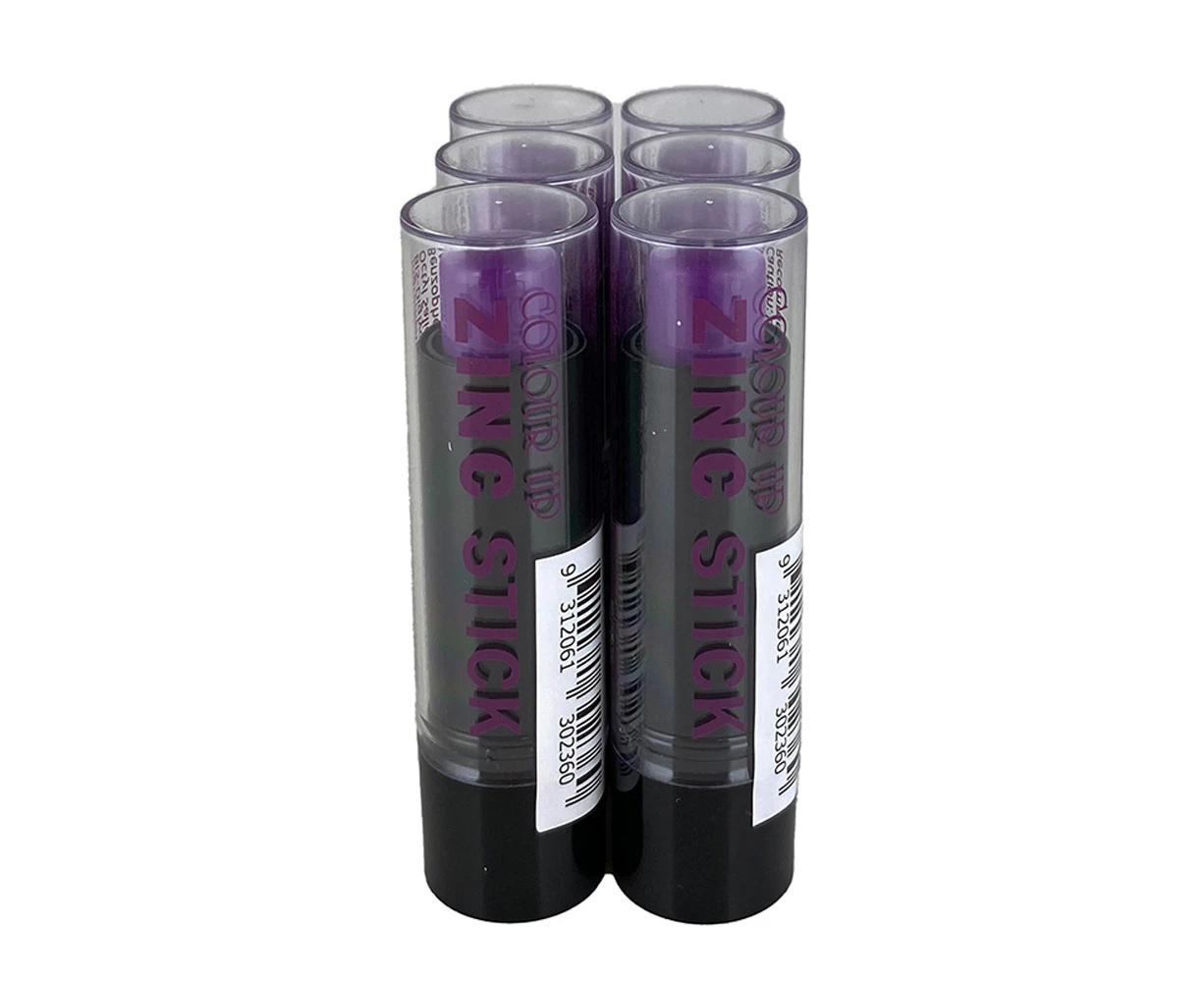 Colour Up 6-Pack Zinc Stick Purple