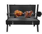 FC Portable 8kg Capacity Camping Mini Spit Roaster Rotisserie Charcoal BBQ Grill