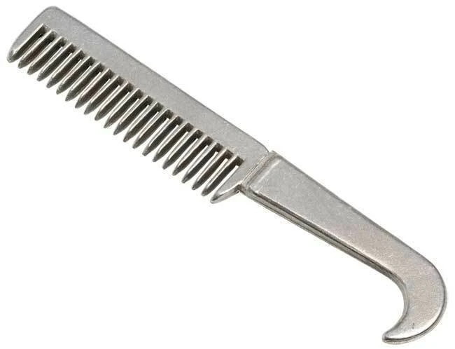 Zilco Pulling Comb+Hoof Pick Aluminium For Horse Pony Mane Tail