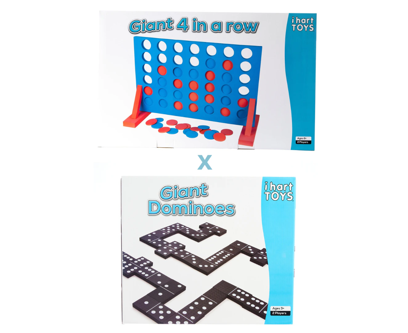 Giant 4 in a Row and Dominoes Bundle Pack