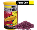 Aqua One Cichlid Parrot Fish Floating Pellets 480g Aquarium Tank Colour Food