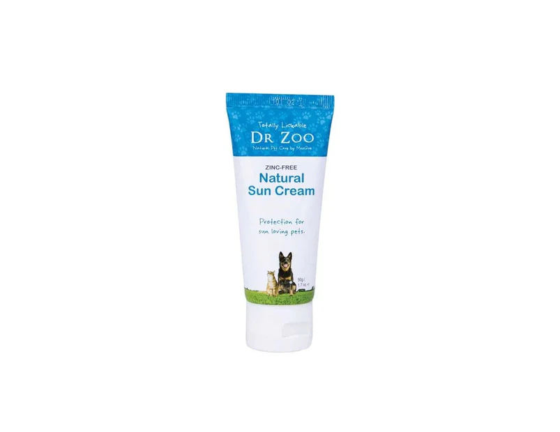 Pet Zinc Free Sun Cream 50 gram Dog & Cats by Dr Zoo (Moo Goo)