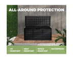 Livsip Outdoor Storage Box 290L Garden Cabinet Container Deck Tool Lockable Chest