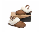 Australian Shepherd(R) Ugg Slingback Slippers Unisex Waffle Plus - Chestnut