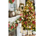 Christmas Tree Decoration Set Burgundy Red & Gold (29 pc)