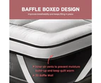 Mona Bedding Pillowtop Mattress Topper 2 Layer Microfibre Protector Bed Pad Mat Cover Underlay King