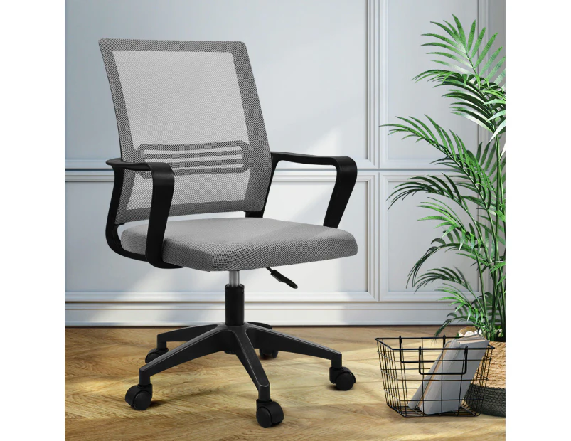 Furb Office Chair Computer Gaming Mesh Executive Chairs Study Work Lifting Seat Black Light Grey