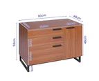 Furb Sideboard Cabinet Storage Shelf Organiser Cupboard Kitchen Hallway Table Rustic oak