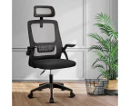 Furb Office Chair Computer Gaming Mesh Executive Chairs Study Work Lifting Seating Headrest Black
