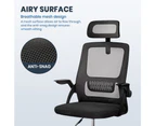 Furb Office Chair Computer Gaming Mesh Executive Chairs Study Work Lifting Seating Headrest Black