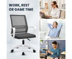 Furb Office Chair Computer Gaming Mesh Executive Chairs Study Work Lifting Seat White Dark Grey