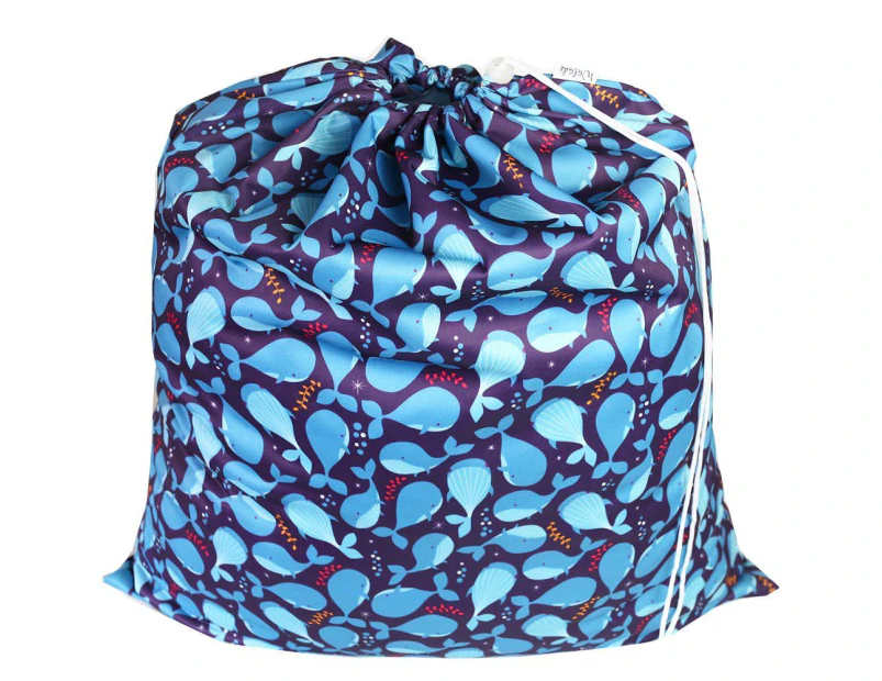 Whales Drawstring Waterproof Wet Bag