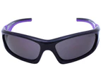 Mangrove Jacks Kids MJK042 C6 Black and Purple Rubber / Purple Revo Polarised Lenses