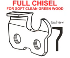 1x Chainsaw Full Chisel Chain 404 063 88DL