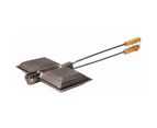 Camping Double Jaffle Iron- Cast Iron Tostie maker - Perfect for Camping