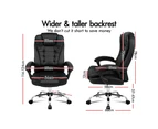 Alfordson Office Chair Gaming Executive Computer Recliner Racer PU Leather Seat without Footrest