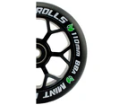 Mint Rolls 110mm Scooter Wheels - Black - Pair with Bearings and free Axles