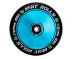 Mint Rolls 110mm Hollow Core Scooter Wheels Grips Tape Pack Aqua