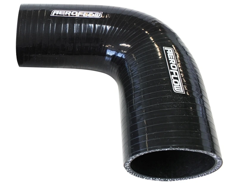 Aeroflow Silicone Hose Reducer 90 Deg Black I.D 3.00-2.50" 76-63mm 5.3mm - Black