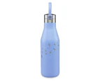 Ohelo Blue Bottle With Etched Swallow 500ml