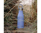 O'Helo Blue Bottle With Etched Swallow 500ml