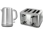 Brabantia 1.7L Kettle and 4-Slice Toaster Set - Stainless Steel