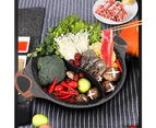 Hello Kitchen Non-stick Marble Divided Steamboat Hot Pot 30cm