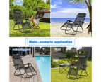 Advwin Zero Gravity Beach Chair Folding Recliner Chair Outdoor Lounge with Pillow