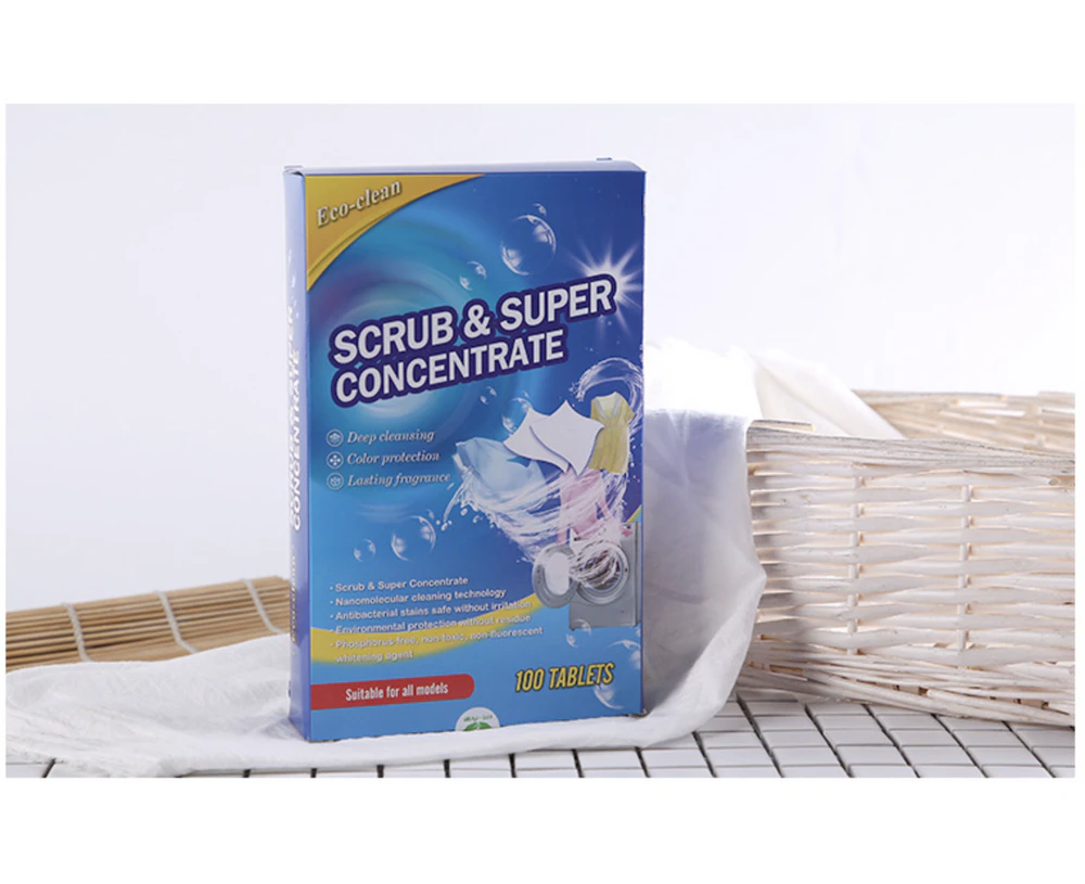 Eco-Clean Super Concentrate Laundry Detergent Sheets 100pcs